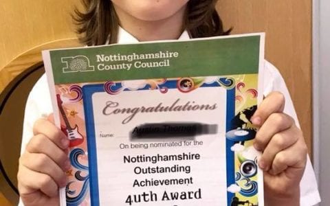 Inspirational Austin wins local award
