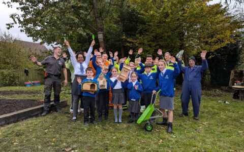 Thrumpton's wildlife garden restored by local business